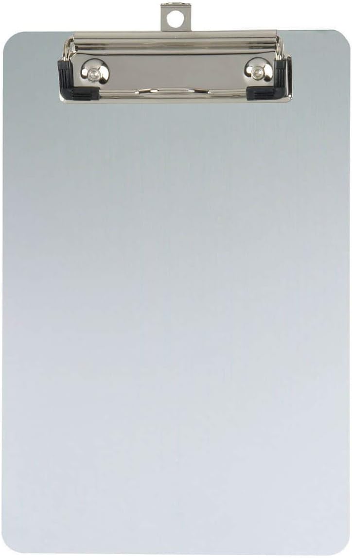 Clipboard, Din A5 High, Anodised Aluminium, 8 mm Clamping Width, 1 mm Board Thickness, 23515-08