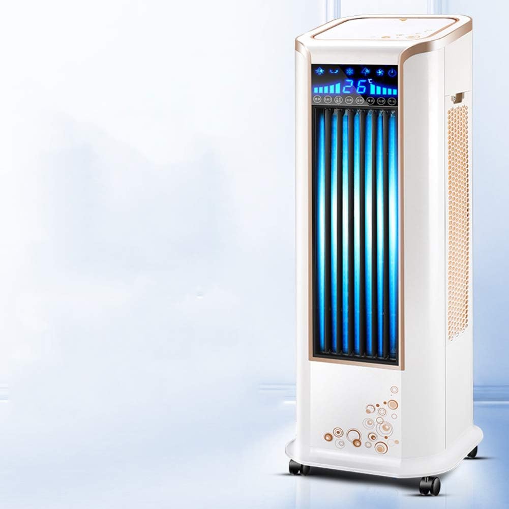 Indoor Outdoor Portable Evaporative Air Cooler With Fan & Humidifier, Washable Dust Filter