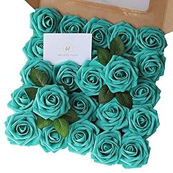 Breeze Talk Artificial Flowers Teel Green Roses