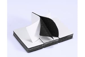 AYLAA 16 Sets 4x2 Inch Hook and Loop Fastener Strips with Adhesive Heavy Duty, Holds 10 lbs, Mounting Tape for Home and Office, Indoor and Outdoor, Black