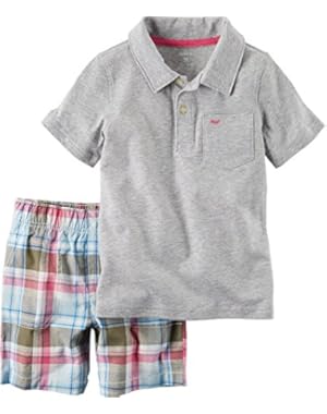 Carter's Boys' 2-Piece Handsome Shirt and Plaid Short Set