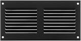 EUROPLAST 200x100mm Brown Metal Air Vent Grille with Insect Mesh 8x4