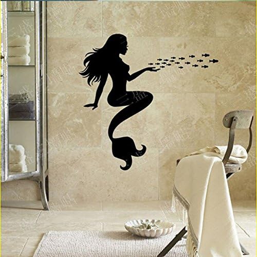 2016 Direct Selling Vinilos Paredes Mermaid Decoration Wall Sticker Living Room Bathroom Stickers Decals Vinyl Home Decor Art
