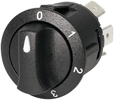 Universal Interruptor Interruptor giratorio 4 pines posiciones una luz de camiones coche 12 V 24 V