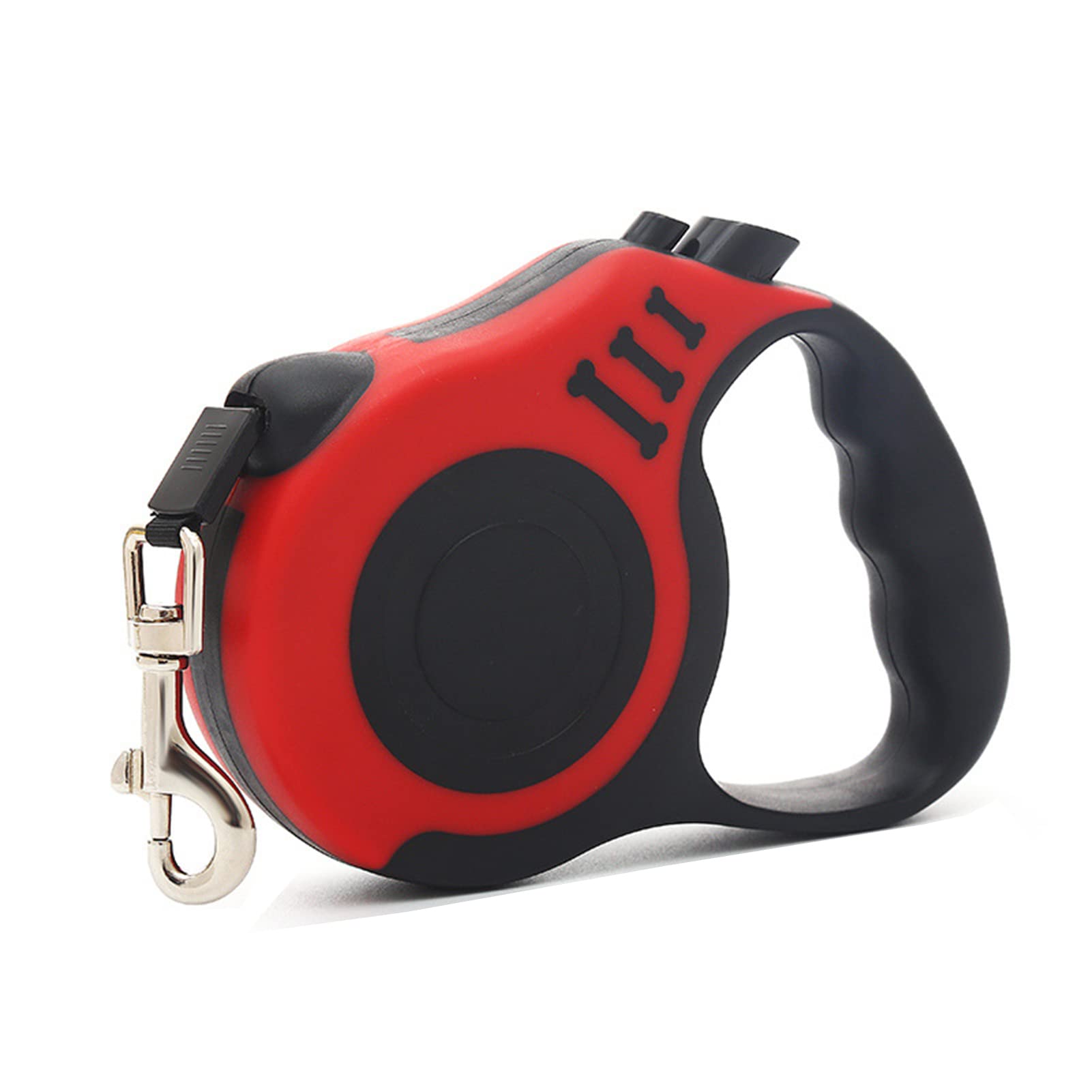 Retractable Dog Lead 360° Tangle-Free Harness Leashes with Non-Slip Handle Extendable Nylon Leads Adjustable Puppy Strap for Dogs Training Walking Jogging 5M/16FT for Medium Small Pet 15-20KG (Red)