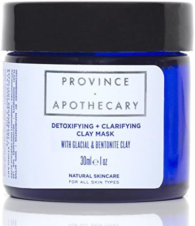 Province Apothecary Detoxifying and Clarifying Clay Mask with Kaolin Clay, Bentonite Clay, Canadian Algae and Rhassoul Clay, 1.01 oz.
