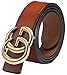 Fashion G-Style Gold Buckle Unisex Belt for Men or Women [3.8cm Belt Width] (100cm (Waist 29
