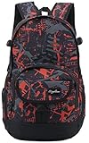 Z-joyee Fashion High School Backpacks for Boys Girls Bookbags Travel Laptop Bags