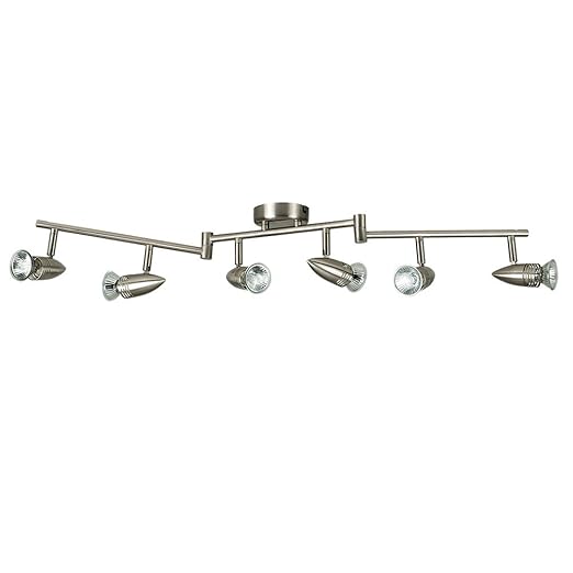 Modern Bullet Head Adjustable 6 Way Bar Ceiling Spotlight In A