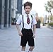 Livingston Suspenders for Kids Elastic Y-Back Strong Clips Braces, Black, 22 inches