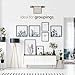 Beehive Picture Hangers 50 Pcs Picture Hanging Kit, The Ultimate Wood, Metal Channel and Canvas Picture Hangers For Drywall, Requires No Measuring to Hang Artwork and Office Decor, Hangs 6 Frames
