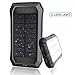 Solar Charger with Strong LED Flashlight, 10000mAh Solar Phone Charger with Dual USB Port, Outdoor Portable Solar Power Bank Built-in Strong 52LED Flashlight for Camping, Travelling & other Activities
