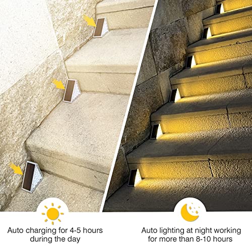 30 discount on 6 Pack Solar Stair Lights, Outdoor Step Lights Solar
