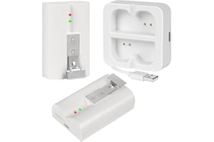 HIWELD 2-Pack 6040mAh Replacement Battery with Charger Station for Ring-Doorbell Camera 2/3/4, Spotlight Camera and Stick Up Cam
