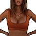 NAFLEAP Women's Push up Sexy Brazilian Bra Top Triangle Bikini Thong Sets 2 Pieces Swimsuit,Orange,XS
