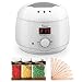 Tdbest Wax Warmer Hair Removal Waxing Kit for Women Digital LCD Display Wax Melts for Face, Legs, Body, Bikini Lines with 3 Hard Wax Beans and 10 Wax Applicator Sticks