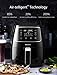 Air Fryer XL, Willsence Air Fryers 3.7-Quart 10-in-1 Intelligent Electric Oilless Hot Air-Fryer, Cooker with Cookbook and 50 Online Recipes, Touch Screen Control, Dishwasher Safe, Metal Inner Housing