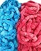 Oojami Baby Gender Reveal Leis Pack 48 Mahalo Hawaiian Luau Party Leis 24 Blue & 24 Pink Flower Necklaces for Baby Shower, Gender Reveal Party Favors & Announcement Decorations