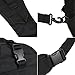 Barbarians Tactical Sling Bag Pack with Pistol Holster, Military Shoulder Bag Satchel, Range Bag Daypack Backpack (Black)