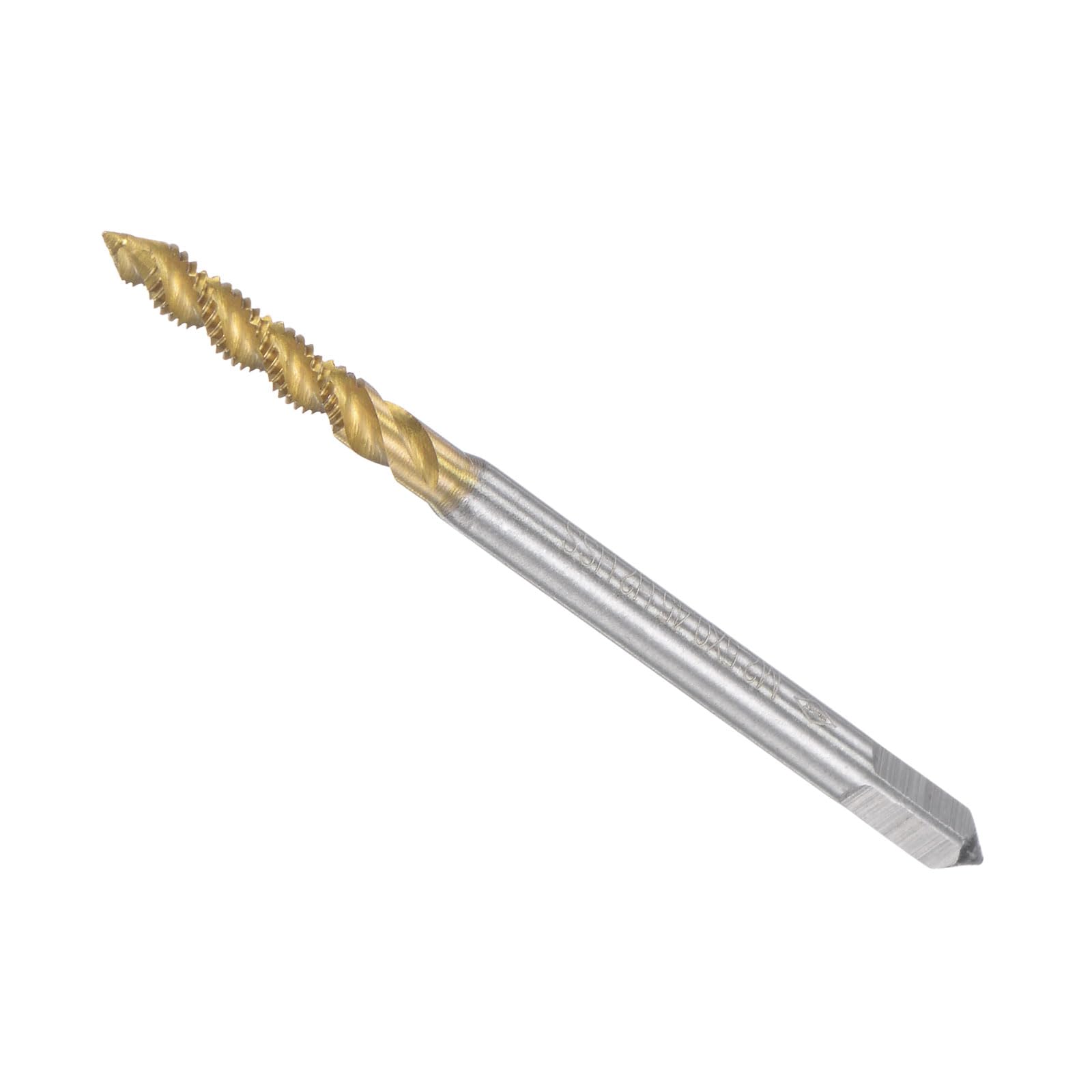 CoCud Spiral Flute Threading Tap, M2.5 x 0.45 Thread Size 3 Flutes, High Speed Steel Tapping Tool - (Applications: for Processing Holes & Sticky Materials) — image 1