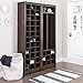 Prepac Space-Saving Entryway Organizer with Shoe Storage, Espresso