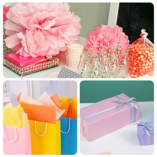 Koogel Tissue Paper Bulk, 330 Sheets Gift Wrapping Paper Craft Tissue Paper 20 Colors 13.7 x 9.8 Inch for Holiday Birthday Gift Wrapping DIY Project