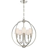 Crystorama Libby Langdon Sylvan 5 Light Polished Nickel Chandelier