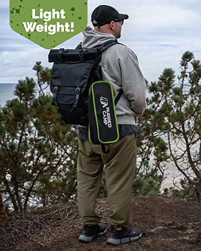 Rugged Camp Portable Folding Chair - Perfect for Camping, Beach, Sporting Events, Festivals - Camping Gear Accessory and Outdoor Folding Chair