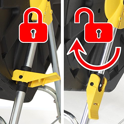 Miracle Gro Dual Chamber Compost Tumbler with EasyTurn System, 2 Sliding Doors, Sturdy Steel