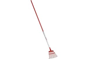 Corona RK 62060 8-Inch 11-Tine Steel Head Shrub Rake with 54-Inch Aluminum Handle