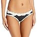 Maidenform Women's Sexy Must Haves Bikini Panty, Black/Ivory, Small/5