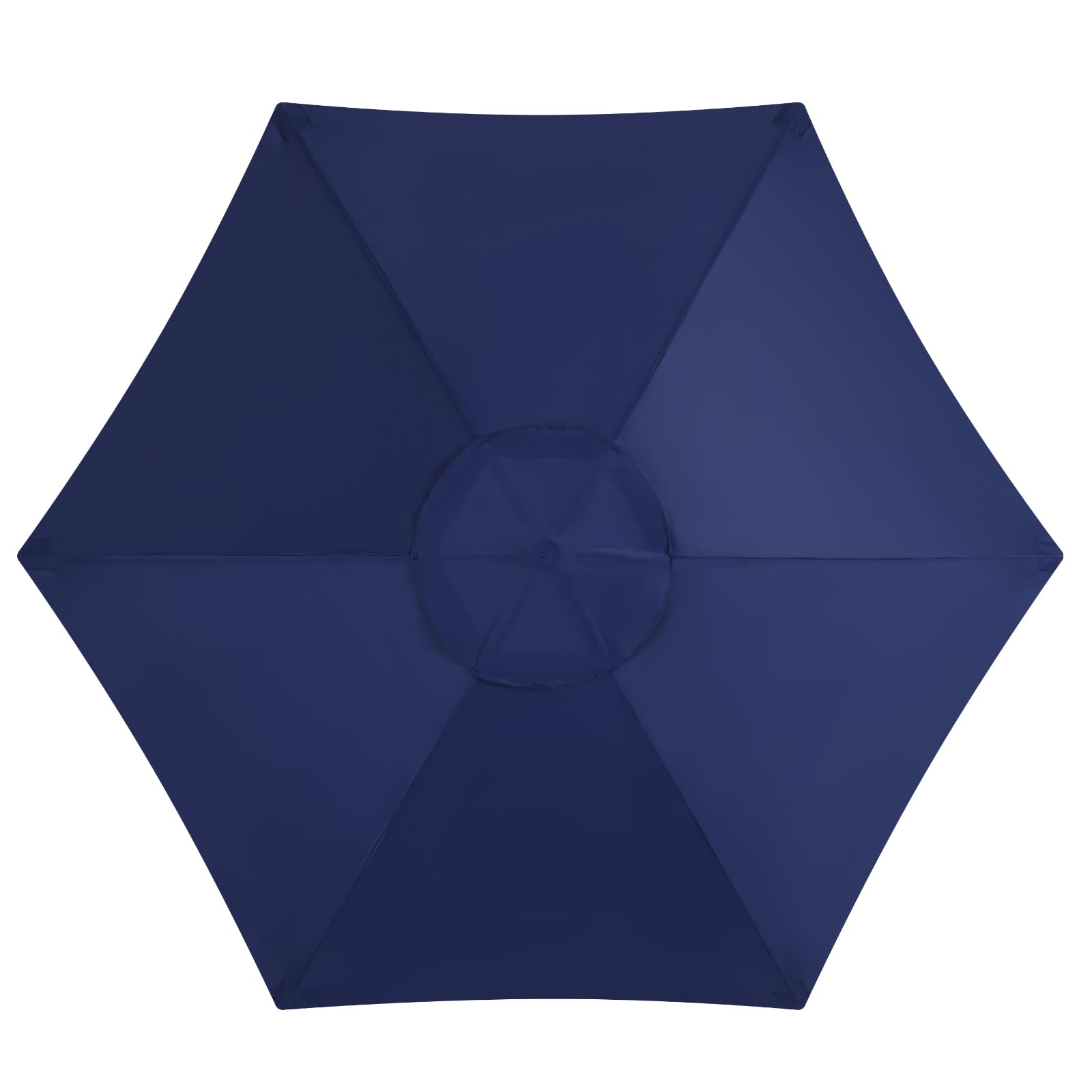 Photo 1 of YOUGE OUTDOOR 6.5FT Patio Umbrella Replacement Canopy, Market Umbrella Top, Outdoor Garden Table Umbrella Canopy for 6 Ribs, Yard Umbrella Fabric Cover,Canopy Only (Dark Blue)