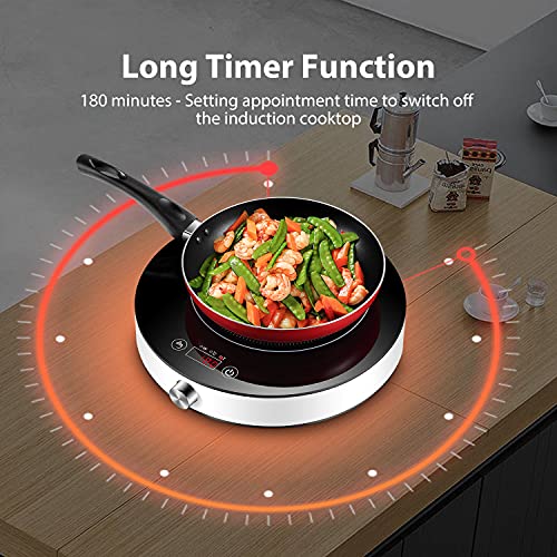 Induction Cooktop, Easepot 1800w Countertop Induction Burner 13‘’ Hot
