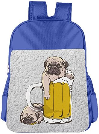 Pugs Drunk Too Much Casual Backpacks Teen Girls&amp;Boys School Bags