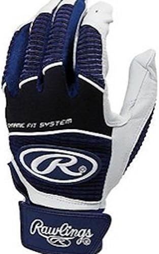Navy Blue Large Mens Baseball Batting Gloves Pair