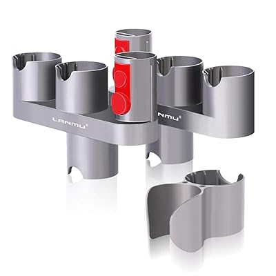 LANMU Docks Station Attachments Holder and Accessory Clip Compatible with Dyson V11 V10 V8 V7 Cordless Stick Vacuum Cleaner,Wall Mount Accessories Kit for Dyson Vacuums