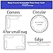 ForeBrain Rug Gripper 12 Pcs, Anti Curling Rug Grippers Keep Your Rug in Place & Makes The Corners Flat. Premium Carpet Gripper w/Renewable Carpet Tape - Ideal Anti Slip Rug Pad and Rug Gripper