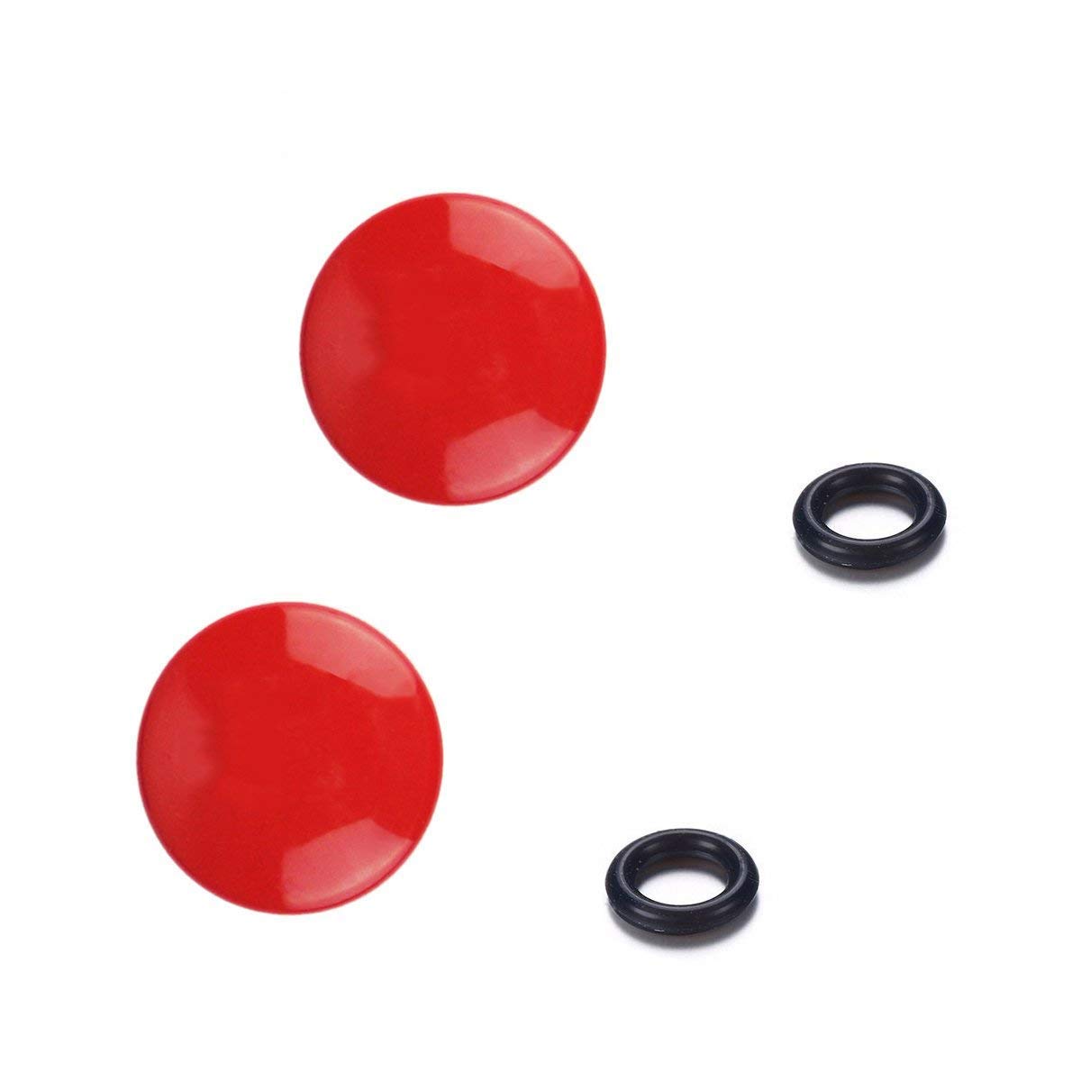 LXH 2 PACK Red Convex Metal Soft Release Button Finger Touch Fits any Standard Threaed Release Compatible with Fujifilm X-PRO2/1 X100F X100T X100 X100S X10/20/30 X-E1 X-E2 X-E2S STX-2 X-T10
