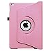 Fintie Case for iPad Air 2-360 Degree Rotating Stand Smart Protective Case Cover with Auto Sleep/Wake Feature for iPad Air 2, Pink