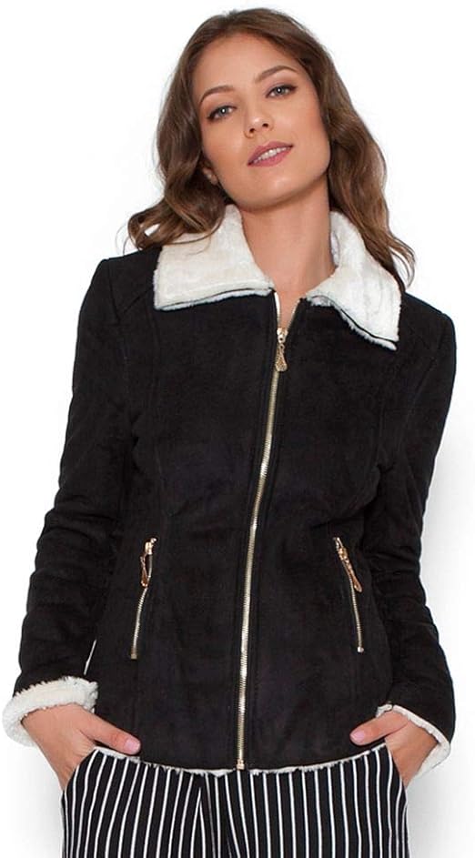 casaco com forro de pelo