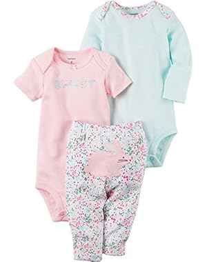Baby Girls' 3-Piece Bunny Set