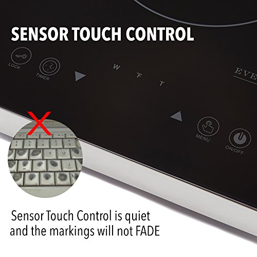 Evergreen Home 1800W Digital Induction Cooker Cooktop Portable