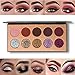 Beauty Glazed Eyeshadow Palette Insanely Pigments 5 Matte and 5 Glitter Make Up Eye Shadow Powder Long Lasting Waterproof 10 Colors
