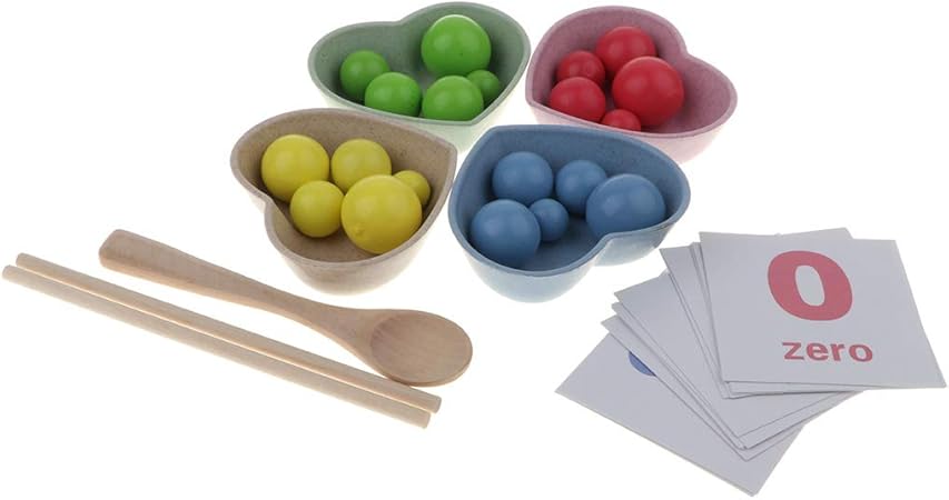 Amazon 赤ちゃん 幼児のため 箸とスプーン ボウル 練習トレーニングおもちゃ 知育玩具 脳トレ 学習ゲーム おもちゃ