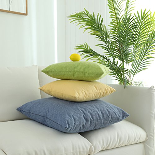image for Kevin Textile Warm Checkered Plaid Pillow Covers Simple Garden Style C