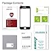 OMOTON iPhone 7 Plus Full Coverage Tempered Glass Screen Protector with [9H Hardness] [High Definition] [Anti-Scratch] [Bubble Free] for Apple iPhone 7 Plus, 5.5 Inch, Black