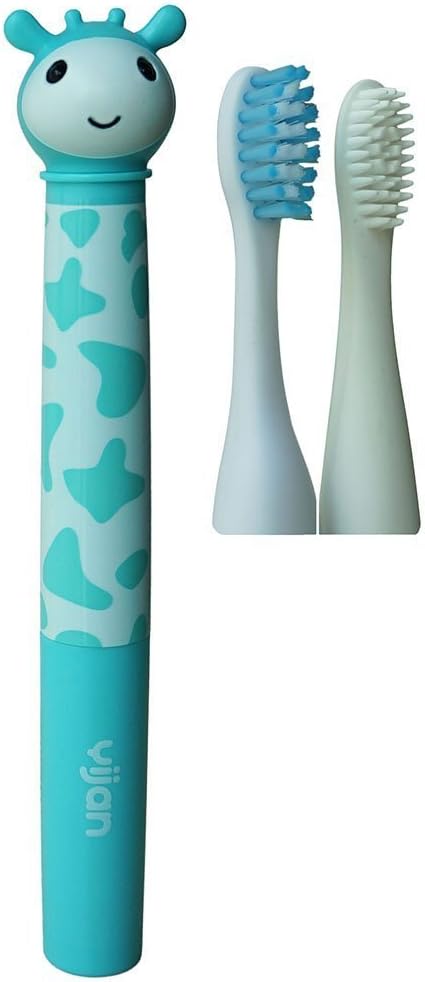 Yijan Waterproof Kids Music Electric Toothbrush Green