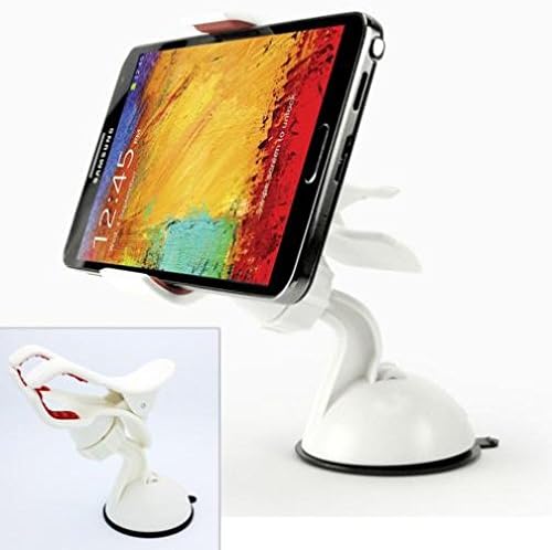 Car Mount Clipper Phone Holder Windshield Swivel Cradle Window Rotating Dock Stand Strong Suction for iPhone 5 5C 5S, 6, Plus, 6S, Plus, 7, Plus, SE - Google Pixel, XL - HTC 10, Bolt, U11
