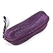 Viskey Zipper Peanut Eye Glasses Sunglasses Hard Case with 5 pcs Assorted Colors Cleaning Cloth