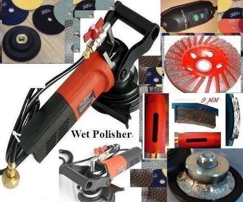 Click Here to See More Images Wet Polisher Variable Speed 3/16 Inch Roundover Bullnose Brazed Router Bit Profiler 1-1/4 Inch Diamond Core Drill Bits Grinding cup polishing pads granite concrete stone care